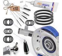 KIT 5 JOINTS D'ÉTANCHÉITÉ POUR PERFECTDRAFT HD3720 HD3620 HD3610 HD3600 COMPATIBLE AVEC LE BEC VERSEUR ET LE ROBINET DE TIREUSE A BIÈRE + KIT NETTOYAGE 5 MINI BROSSE + GRAISSE ALIMENTAIRE (3 KITS)