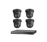 kit 5 MP AUDIO DVR 4 CH HD - 4x Audio Turret Camera 5MP NOIR - 1TB HDD (PRE-INSTALLE