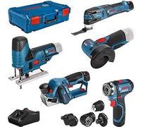 Kit 5 Outils - BOSCH PROFESSIONAL - COMBO KIT 12V - 5 Outils Sans Fil - 3 Batteries - Chargeur Rapide