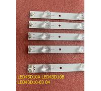 Kit 5 PCS for 1 TV Kit de bande de rétro-éclairage LED, 5 pièces, pour JVC LT-43M650 LT-43M450 FD4351A-LU LED43D10B-ZC14FG-01 LED43D10A LED43D10-03(A) 04 Nipseyteko
