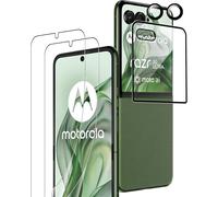 Kit 5 Pièces Verre Trempé & Films Pour Motorola Razr 60 Ultra / Razr 50 Ultra ¿ 2 Films Souples + 1 Vitre Écran Secondaire + 2 Protections Objectif 9h Anti-Traces Hd Sans Bulles