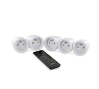 Kit 5 Prises Nano on/Off + télécommande 4 canaux - DiO 1.0, Blanc et Noir, Unique