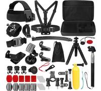 Kit 50-en-1 pour Caméra d'Action - Compatible Hero 13/12/11/10/9/8, Fusion, Insta360, DJI Osmo, Campark et SJCAM