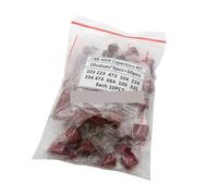 KIT 50PC = 10valeur*5PCS Condensateurs à film polyester métallisé CBB Assortiment Kit 400V 10nF 3.3UF Capacitance Meters