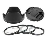 Kit 52mm Pare Soleil et Lens Cap + 4 Filtres Close Up pour NIKON D7100 D7000 D5300 D5200 D5100 D5000 D3300 D3200 D3100 D3000 D90 D80 G