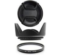 Kit 52mm Protecteur Filtre UV, Paresoleil et Cache de protection pour NIKON D7100 D7000 D5300 D5200 D5100 D5000 D3300 D3200 D3100 D3000 D90 D80 G