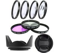 Kit 55mm - 7 Filtres UV CPL FLD et Macro, Pare soleil, Cache bouchon de protection. G