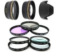 Kit 58MM Filtres HD (UV, CPL, FLD) + 4 filtres Macro + telephoto + grand angle + pare soleil G