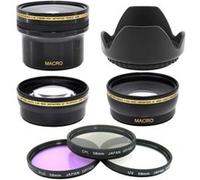 Kit 58MM Filtres HD (UV, CPL, FLD) + Fisheye + Telephoto + Grand Angle + Pare soleil Pour Canon DSLR EOS REBEL T3i T2i T4i T5i 550D 600D 700D 650D OBJECTIF 18-55 70-300 G