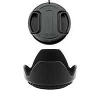 Kit 58MM Pare Soleil + Bouchon Cache Objectif avec Ficelle Canon Lens Cap Protecteur pour DSLR EOS Rebel T3i T2i T4i T5i 550D 600D 700D 650D Objectif 18-55 70-300