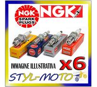 Kit 6 Bougies NGK BKR5EYA Toyota 4 Runner 3.0 105 Kw 3VZ E 1989