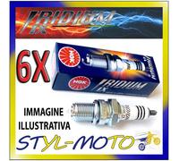 Kit 6 Bougies Ngk Iridium Spark Bkr6Eix-11 Gl 1800 À Goldwing Sc47 1800 2002