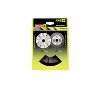 RYOBI Kit 6 disques pour meuleuse 115 mm – 1 disque diamant + 5 disques à tronçonner – RAK6AGD115