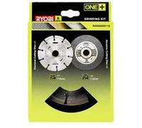 RYOBI Kit 6 disques pour meuleuse 115 mm – 1 disque diamant + 5 disques à tronçonner – RAK6AGD115