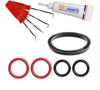 KIT 6 JOINTS ENTRETIEN GROUPE D'INFUSION MACHINE À CAFÉ REMPLACEMENT COMPATIBLE AVEC SIEMENS SURPRESSO BOSCH BENVENUTO MELITTA CAFFEO MIELE CM CVA NIVONA CAFE ROMATICA ETC… (CROCHET)