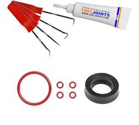 KIT 6 JOINTS ENTRETIEN GROUPE D'INFUSION VALVE DE SUPPORT RÉSERVOIR D'EAU MACHINE À CAFÉ REMPLACEMENT COMPATIBLE AVEC PHILIPS SAECO SPIDEM MIELE GAGGIA KRUPS SOLIS BOSCH SIEMENS ETC…