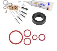 KIT 6 JOINTS ENTRETIEN GROUPE D'INFUSION VALVE SUPPORT RÉSERVOIR D'EAU MACHINE À CAFÉ REMPLACEMENT COMPATIBLE AVEC PHILIPS SAECO SPIDEM KRUPS GAGGIA BOSCH MIELE SOLIS KONIG ROTEL SATRAP (BROSSE)