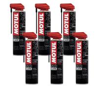 Kit 6 MOTUL C2 Lubrifiant Chaîne Route 400 ml Graisse Synthétique Moto Quad