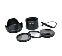 Kit 6 Pièces pour Pentax MX1 Adaptateur Filtre 58mm UV CPL Pare-Soleil Capuchon