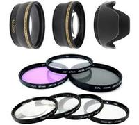 Kit 67 mm filtres HD (UV, CPL, FLD) + 4 filtres Macro + telephoto + grand angle + pare soleil pour PowerShot SX530 HS, CANON, SX520 HS, SX60 HS, SX50 HS, SX40 HS, SX30 IS, SX20 IS, SX10 IS, SX1 IS. G