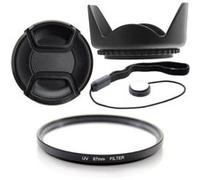 Kit 67mm Pare Soleil et Lens Cap + Filtre UV et Dragonne pour PowerShot SX530 HS, CANON, SX520 HS, SX60 HS, SX50 HS, SX40 HS, SX30 IS, SX20 IS, SX10 IS, SX1 IS. G