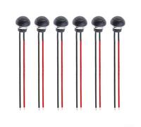 Kit 6pcs Interrupteur 12mm ON-OFF pour Électronique | Diamètre 12mm compact, mécanisme momentané, idéal espaces réduits, intégration pour facile projets(Black)
