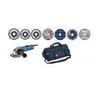 Kit 7 Disques XLock 125mm + 1 meuleuse + 1 sac BOSCH - 615997610