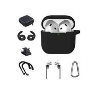 On-earz Kit d'accessoires Mobile Gear 7-en-1 pour AirPods 4 Noir E