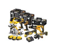 DeWalt Kit 7 outils XR 18V DCK706P3T-QW – 3 batteries 18V 5,0 Ah, chargeur, 3 T-Stack