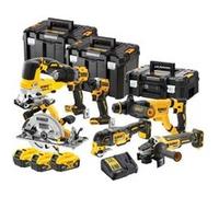 Pack outils XR 18V - DEWALT - avec 3 batteries 18V 5,0 Ah - chargeur - 3 T-Stack - DCK706P3T-QW