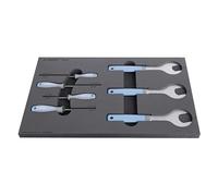 Kit 7 pièces outils en plateau pour table de travail Unior SOS Noir