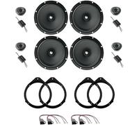 Kit 8 boîtiers FOCAL ASE 165 pour Audi A3 de 2004 à 2012, A4 de 2001 à 2008 et A4 AVANT de 2000 avec 2 supports avant, 2 supports arrière et 4 connecteurs