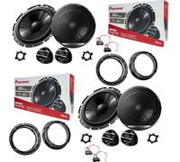 Kit 8 Caches Haut-Parleurs Pioneer pour VW Passat 1996-2005, 6,5" 4 Ω 2 voies