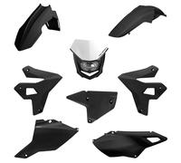 Kit 8 Carénages POLISPORT Noir Pour Suzuki 400 DR Z SM 2005-2008