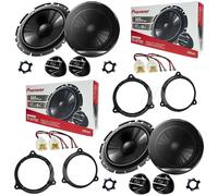Kit 8 Casse Altoparlanti Pioneer 2 Voies 6,5" TS-G170C pour Nissan X-Trail