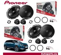 Kit 8 Enceintes Pioneer Avant Et Arrière Pour Peugeot 5008
