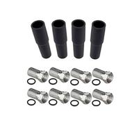 kit 8 fiches f 7mm 4 manchons étanches connecteur tv tnt satellite