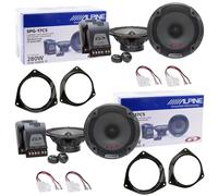 Kit 8 Haut-Parleurs Alpine SPG-17CS 4 Ohm 280 W RMS 70 W 6,5"