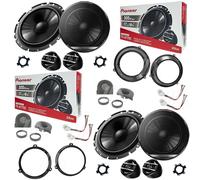 Kit 8 Haut-Parleurs Pioneer Ant+Post Pour Fiat Panda 169 Tweeter Grilles