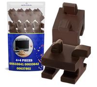 Kit 8 Pièces Fixation Gauche et Droite pour Rail de Four avec Code Original 637802 00637802 633641 00633641 633642 00633642 pour Bosch pour Siemens pour Neff - MONTERAL