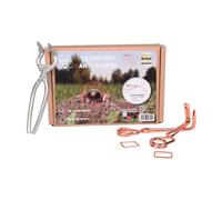 TRAPPERS and CO - Kit Complet 8 Pièges + 10 Détentes + clé d'Amorçage - Taupes Rats Campagnol - Type Putange Rigide Haute Qualité Simple d'Utilisation sans Danger ni Substance Toxique - Réutilisable