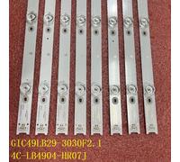 Kit 8pcs For 1 TV 4LED LED Bande De Rétro-Éclairage pour THOMSON 49UD6596 TCL 49P3 L49P3CFS 49P3C D49A620U B49A81S-UD L49P1-UD L49P2-UD GIC49LB29-3030F2.1 Nipseyteko