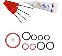 KIT 9 JOINTS + BILLE ENTRETIEN REMPLACEMENT POUR PERCOLATEUR ROBINET SOUPAPE VALVE MACHINE A CAFÉ REMPLACEMENT COMPATIBLE AVEC SAECO SPIDEM CHIARA GAGGIA KRUPS TCHIBO BOSCH TURMIX ETC…