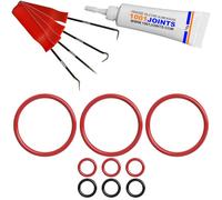 KIT 9 JOINTS ENTRETIEN RACCORD DE SORTIE ÉTANCHÉITÉ PISTON UNITÉ D'INFUSION MACHINE À CAFÉ REMPLACEMENT COMPATIBLE AVEC SIEMENS EQ5 EQ6 EQ7 EQ8 BOSCH VERO NEFF GAGGENAU ETC… (CROCHET)