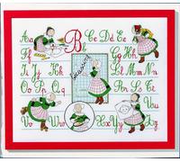 Kit À Broder Point De Croix Abc Bécassine - Pr7114