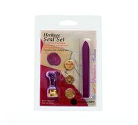 Kit à cacheter, d: 18 mm, couronne, fleur, lys, 1 set