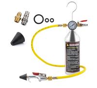 Kit à Chasse d'eau, kit de rinçage du climatiseur - Ensemble de nettoyant de Pipeline de climatisation,Outil de Nettoyage de tuyaux ACT à AC avec jauge et Tuyau pour véhicule de Camion RV Auto
