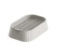 Kit À Chat sans Terre - Pot De Plantation avec Bac 2 Niveaux Et Plateau Drainage | Base Antidérapante Intérieur Extérieur - Réutilisable pour Rebords Fenêtre Comptoir Famille Chat Durable