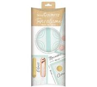 Kit à cuisiner Scrapcooking Tapis fibre de verre choux éclair macaron Vert d'eau G