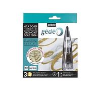 Kit à dorer - 3 feuilles miroir et mixtion 20 ml - Finition or